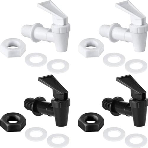 4 Sets Replacement Cooler Faucet Water Bottle Jug, Dispenser Tap Spigot Spout Water Beverage Lever Pour Dispenser Valve