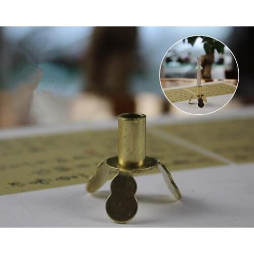 Three leaf wick holder oil wick dedicated Buddha lamp oil lamp core holder liquid ghee tripod lamp holder