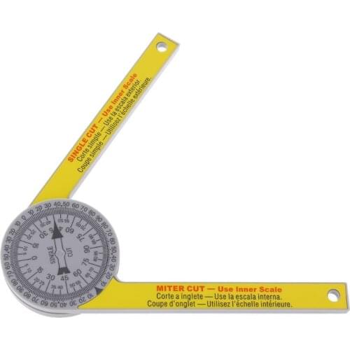 175mm 7" Miter Saw Protractor with Miter Cut Single Cut for carpenter plumber angle gauge woodworking scriber tool