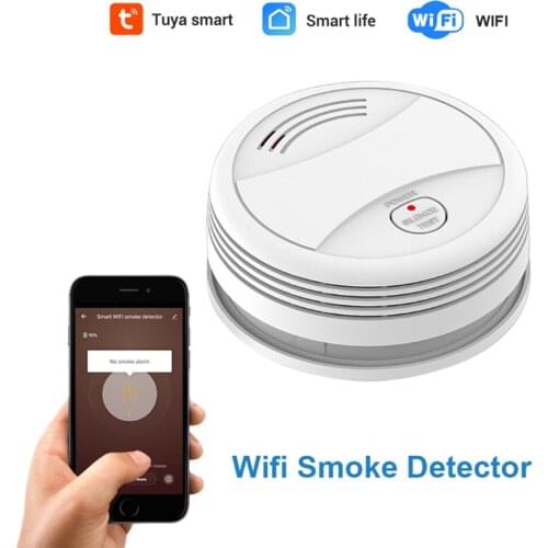 WiFi Smart Independent Smoke Detector And Carbon Monoxide Detector Alarm Battery Operated Smart Life Alert Home Security
