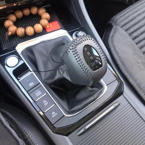 Universal genuine leather gear lever accessories gear lever cover for Volkswagen vw Phaeton 4.2 EOS 3.2 V6
