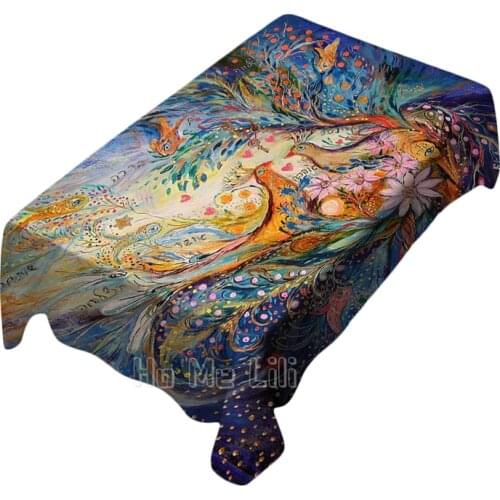 In The Name Of Love Design Waterproof For Dinner Table Cover Decor