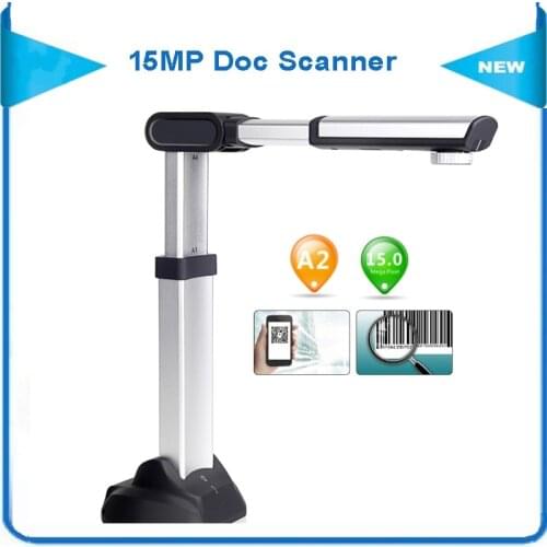 S1500A2U3 High Speed Portable Document Scanner with 15MP Camera & A2 Size Scanning & 180 languages OCR Support USB3.0 High Speed