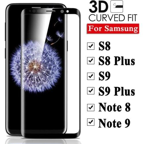 3D Full Cover For Samsung Note 9 Glass Screen Protector On The Galaxy S8 S9 Plus S 8 9 Protective Glas Note8 Note9 Sheet Film