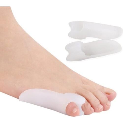1Pair Little Toe Pinkie Foot Thumb For Daily Use Hallux Valgus Silicone Correction Gel Toe Bunion Guard Foot Care Toe Separator
