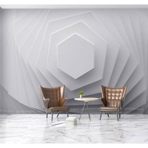 8d Modern pattern mural Wallpaper mural wall Geometric figure living room and Tv background wall 8d Photo Mural 3D Decor Wall
