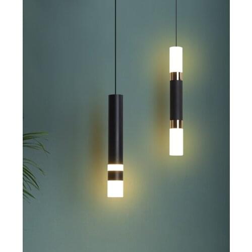 Water pipe lamp creative acrylic bedside pendant lights bedroom study lamp restaurant droplight Nordic bar table lamp CL033102