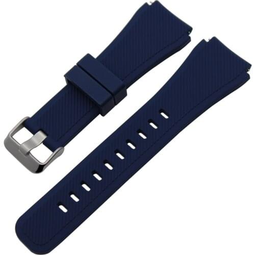 Quick Release Silicone Rubber Watchband for Fossil Q Founder Wander Crewmaster Grant Marshal Explorist Watch Band Wrist Strap