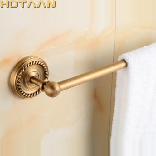 Antique Brass Bathroom towel holder,Single towel bar, towel rack solid brass towel rack 30/40/45/50/60cm YT-12296