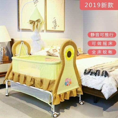 Baby Bed, Newborn Bb Cradle, Comfort Multi-functional Bed Net For 0-15 Months