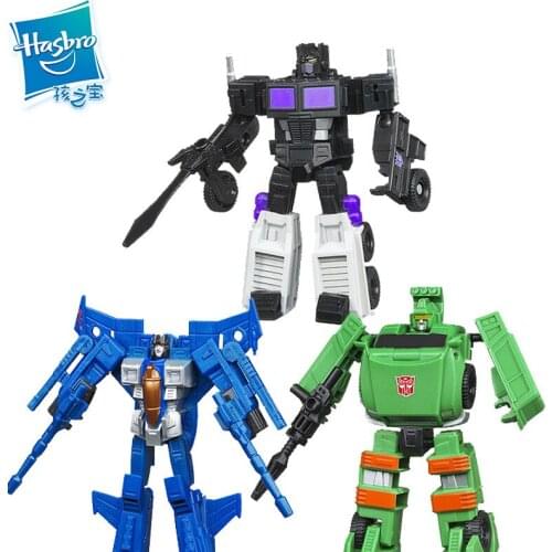 Hasbro Transformers Series Anime Figure Robot Model Toys Shocking Thunder Blue Thunderbolt Deformation Robot Toys for Boys