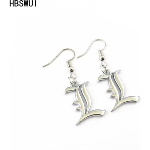 HBSWUI The Death Note Earrings TV Movie Show High Quality Fshion Metal Jewelry Gifts for Woman Girl Men