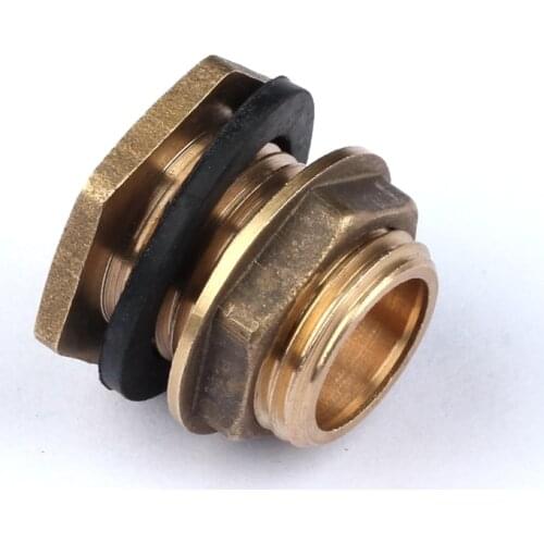 1/2'' Male Thread Brass Connector With Gasket Water Tank Drain Adapter Garden Irrigation Car Washing Gun Accessories