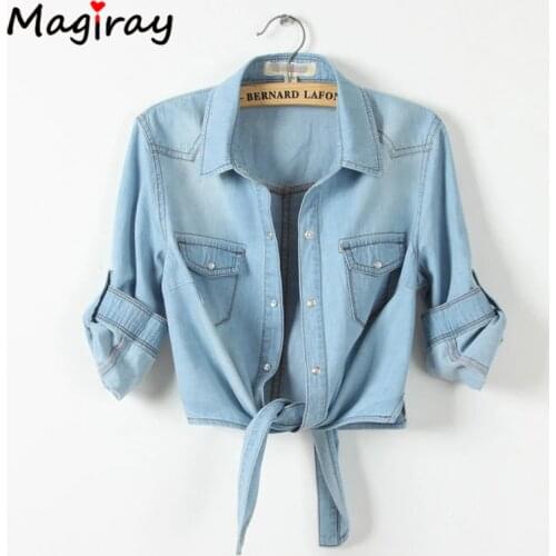 Magiray Blouses With Tie