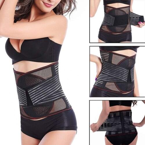 Women Men Medical Lower Back Brace Waist Belt Spine Support Men Belts Breathable Lumbar Corset Orthopedic Back Support