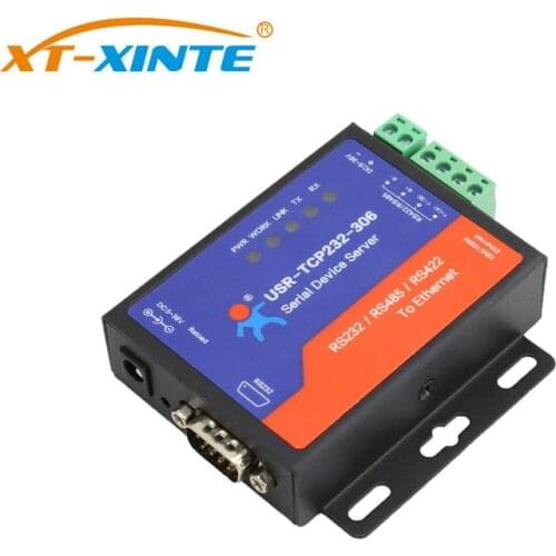 USR-TCP232-306 Serial to Ethernet Device Server Converter Module RS422/RS232/RS485 to Ethernet Support DNS DHCP Buit-in Webpage