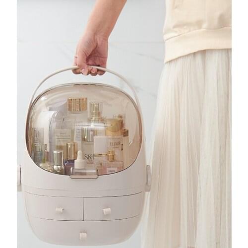 Make Up Organizer Bathroom Large Cosmetic Storage Box Lipstick Container Waterproof Drawer Dustproof Skin Care Makeup Organizer