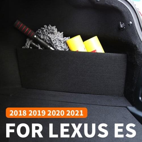 Car trunk storage compartment storage compartment storage box modification accessories For LEXUS ES 2018 2019 2020 2021