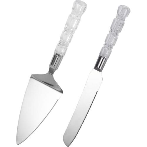 Food Grade Wedding Serving Set Cake Cutter & Shovel Birthday Gift Party Decoration Card holder Wedding tools