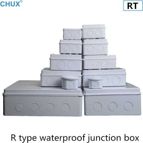 With Hole RT Plastic Waterproof Junction Box Outdoor Sealed Monitoring Enclosure Case Electrical Distribution boxes