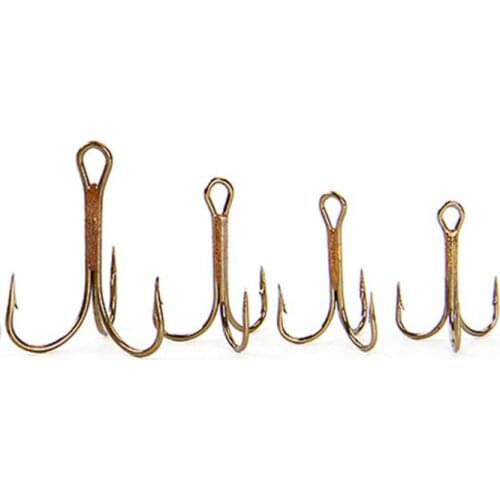 Portable Fishing Fishhooks Duple Hooks Carbon Steel Barbed Outdoor Ice Tools 20pcs/set