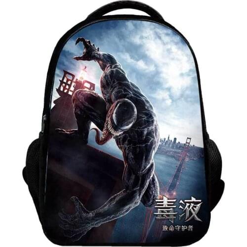Marvel The Avengers Venom Travel School Backpack for Boys Bookbag 3D Children Boys Cartoon Anime Backpack Kids Schoolbags Gifts