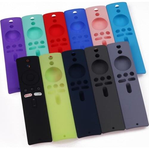Silicone Case For Xiaomi TV Remote Control Skin Sleeve Mi Box S 4K TV Stick Remote Control Silicone Protective Cover Drop Ship