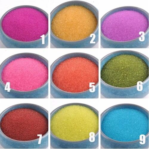 16 Colors 0.1-0.5mm Glass Caviar Ball Beads Tiny Nail Air Tips Sticker Decoration Beauty Nail DIY Accessories BL007