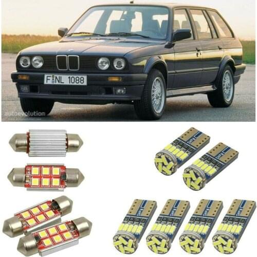 Superbrig Interior led Car lights For BMW 3 touring e30 estate Reading dome bulbs for cars error free License Plate Light