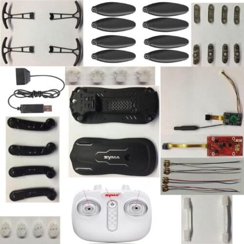 Syma Z1 RC drone Spare Parts body shell battery blade Protection ring Charging Cable cotrol receiver board camera