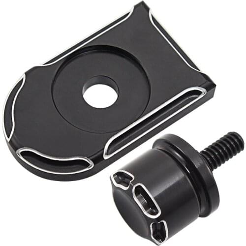 Universal Motorcycle Seat Bolt Tab Screw Mount Knob Cover For Harley Sportster Dyna Touring Fatboy Road King Softail FLHR FLHX