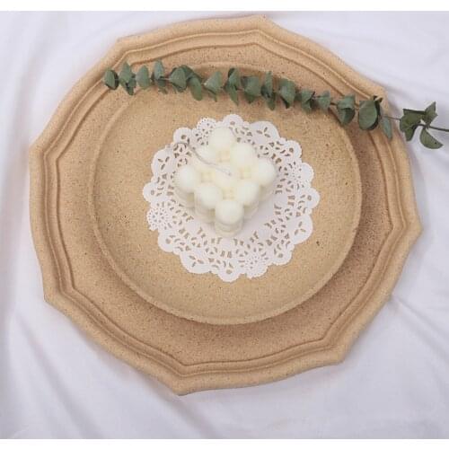 Vintage Geometry Wooden Tray Desktop Decorative Tea Fruit Cake Tray Makeup Jewelry Display Storage Plate