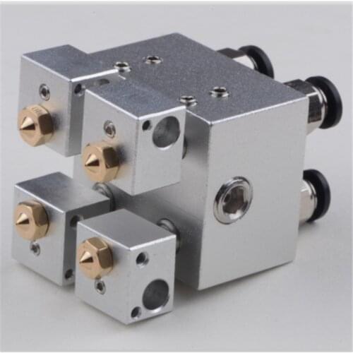 SWMAKER 1.75/3mm 3D printer extruder hotend Kraken 4 multi head 4 color water cooled hot end extruder kit