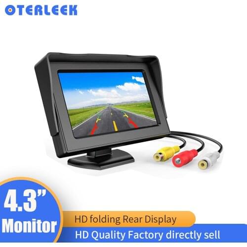 4.3 Inch Color TFT LCD HD Digital Panel Auto Car Rearview Monitor Backup Parking Vehicle Rear View Monitor for Reverse Cameras