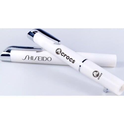 500pcs/lot promotional item plastic pen with light