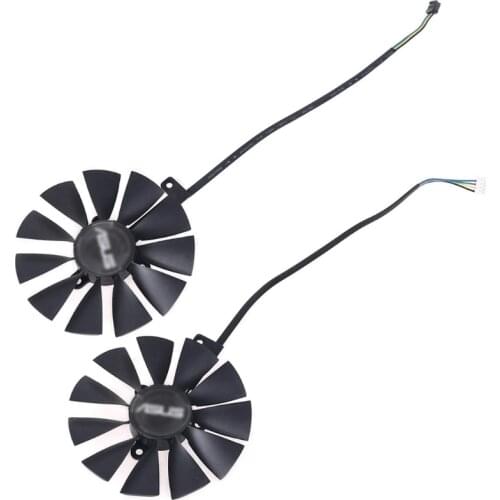 87mm T129215SH FDC10U12S9-C 4Pin Graphics Card Fan For -ASUS ROG RTX 2060 2070 RTX2080 DUAL Advanced OC GPU Cooling Fan