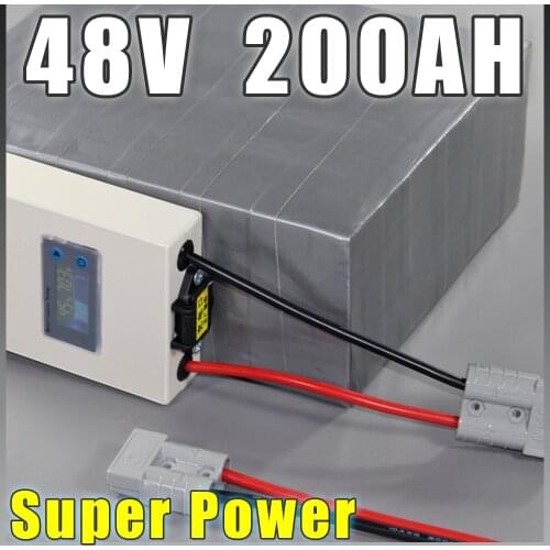 Lifepo4 battery 48V 200AH Super Power EV Car Scooter E Motorcycle Battery Pack 10kw BMS