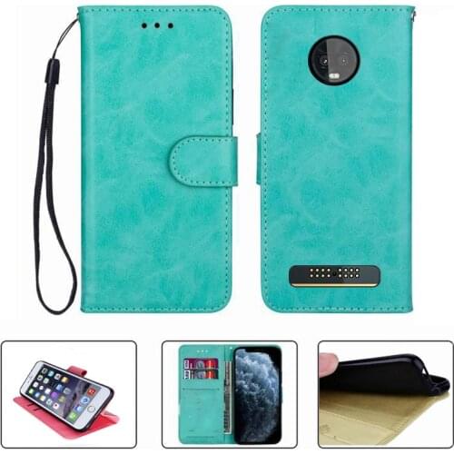 For Motorola Moto Z3 Play 6.01" XT1929 MotoZ3 Z3Play Wallet Case High Quality Flip Leather Phone Shell Protective Cover Funda