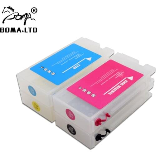 BOMA.LTD 350ml Refill Ink Cartridge Chipless For Epson Sure Color T5470M T5470 T5475 T3470 T3475 Printer T41W T41P