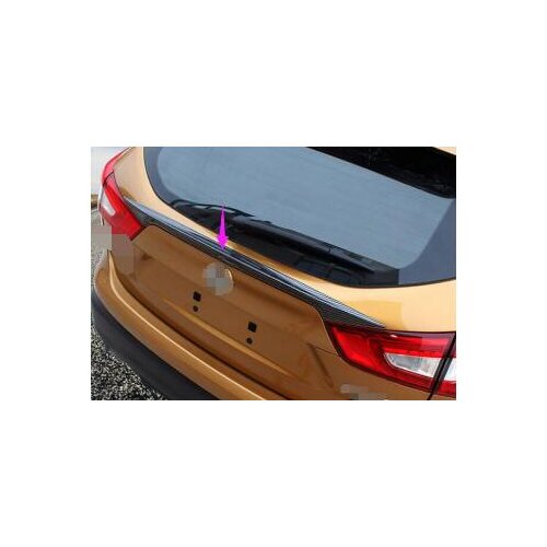 FOR NISSAN QASHQAI J11 2014 2015 2016 TAILGATE DOOR CARBON FIBER SPOILER COVER TRUNK DOOR