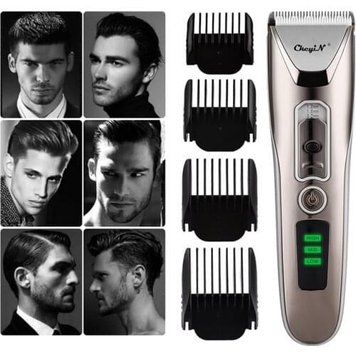 Professional Electric Hair Clipper Titanium Alloy Ceramic Blade Hair Trimmer Kid Men Barber Hair Cutting Machine Corded/Cordless