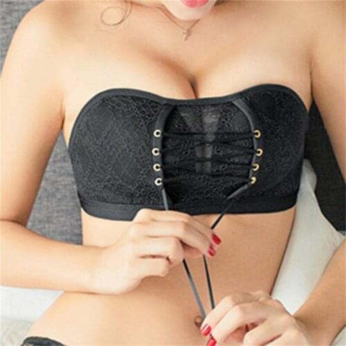 Hot Sale Ladies Lingerie Strapless Bra For Wedding Dress Push Up Lace Invisible Bra Backless Brassiere Ladies Sexy Underwear