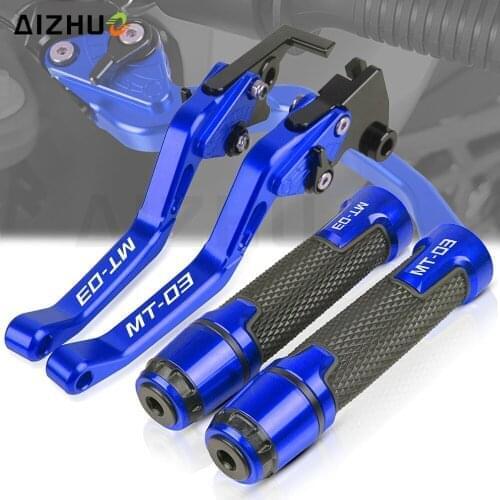 MT-03 Motorcycle Accessories Aluminum Short Brake Clutch Levers FOR YAMAHA MT03 MT 03 2005-2006 Hand Grips 7/8'' 22MM Handlebar