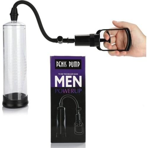 Male Sex Toys Vacump Penis Pump Penis Enlargement Extender Delaying Ejaculation Exercise Medical Theme Sex Toys for Men Powerup