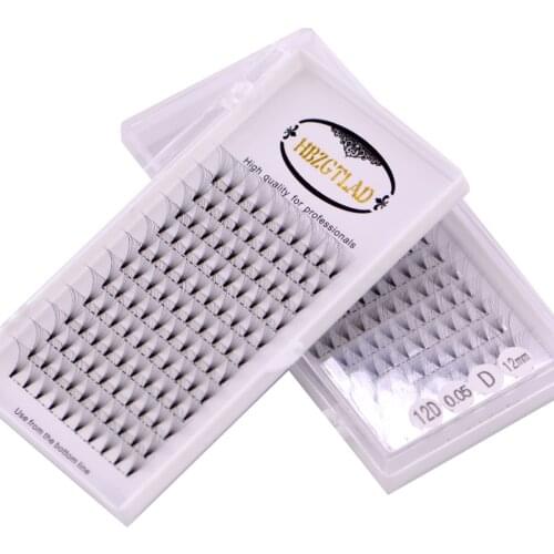 Fast grafting volume 10D/12D/15D/20D eyelash extensions 100% handmade synthetic hair russian volume lashes premade fans