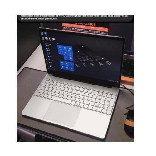 New laptop15.6 inch 1080P HD Screen Computer Intel Core J4105URAM 12G ram 256gb rom Gaming Laptop Notebook Office Work use
