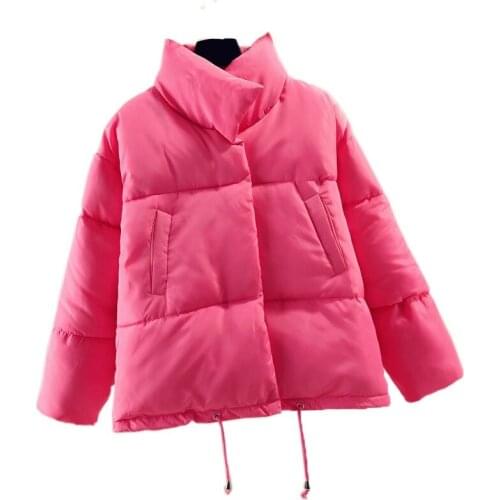 New Winter Jacket Women Parkas Mujer 2020 Autumn Fashion Stand Collar Coat Female Short Jacket Women Warm Casual Overcoat