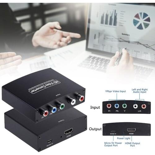 New HDMI-Compatible To RCA Converter AV/CVSB L/R Video Box HD 1080P 1920*1080 60Hz HDMI2AV Support NTSC PAL Output HDMI To AV