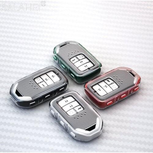 New Soft TPU Car Key Case Cover For Honda Civic City Vezel Accord HR-V CRV Polit Jazz Jade Crider Odyssey Fit Freed BR-V Style