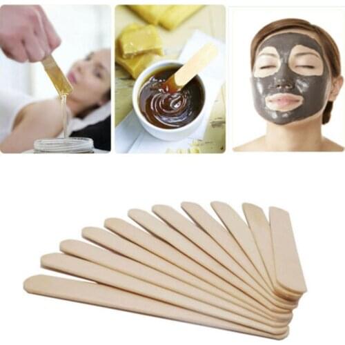 50/100PC Disposable Waxing Wooden Tongue Depressor Body Hair Removal Stick Tongue Depressor Wooden Spatulas Body Wax Waxing
